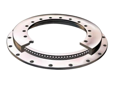 Single-row Four Point Contact Ball Slewing Bearing with flange (Non- gear teeth type)
