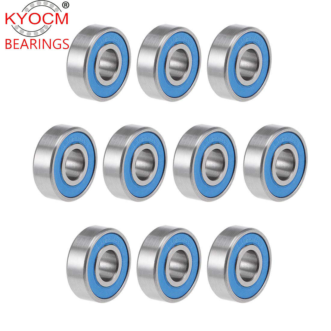  696-2RS Deep Groove Ball Bearing 6x15x5mm Double Sealed Chrome Steel Bearings 696zz